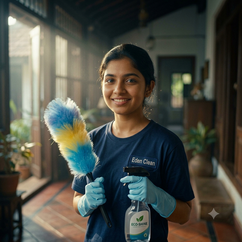 Cleaning girl